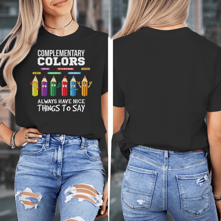 Complementary Colors Pun Artist Art Teacher T-Shirt Women's T-Shirt, funny design Complementary Colors Pun Artist Art Teacher T-Shirt Women's T-Shirt, funny design