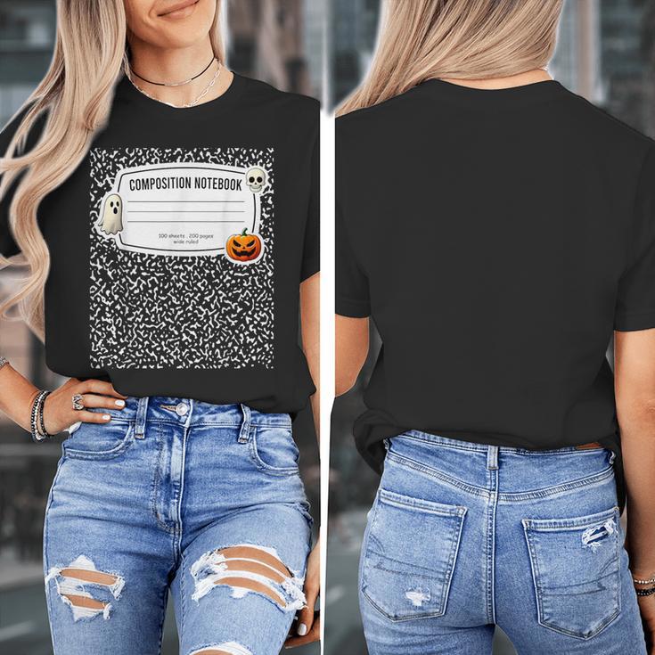 Composition Notebook Costume Adult Halloween For Teachers Women's T-Shirt, funny design Composition Notebook Costume Adult Halloween For Teachers Women's T-Shirt, funny design