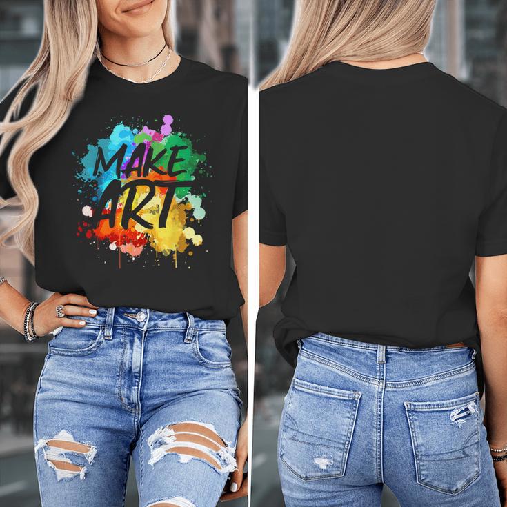 Cool Art For Men Women Artist Teacher Painter Artists Paint Women's T-Shirt, funny design