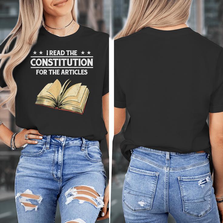Cool History Teacher Read The Constitution For The Articles Women's T-Shirt, History Teacher Gifts, funny design Cool History Teacher Read The Constitution For The Articles Women's T-Shirt, History Teacher Gifts, funny design