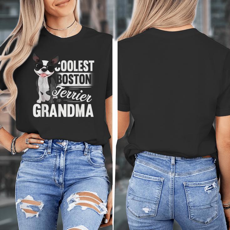 Coolest Boston Terrier Grandma Dog Women's T-Shirt, funny design