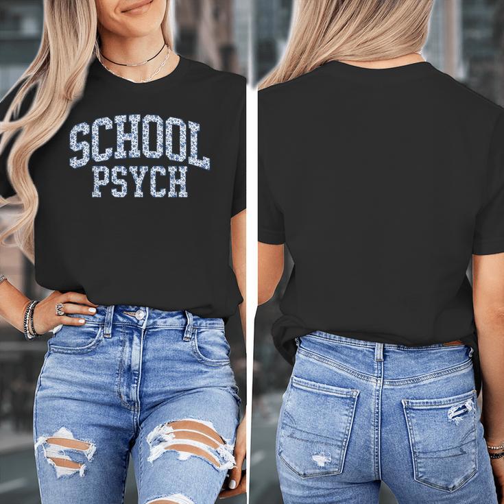 Cute Wildflower School Psych Teacher School Psychologist Women's T-Shirt, funny design