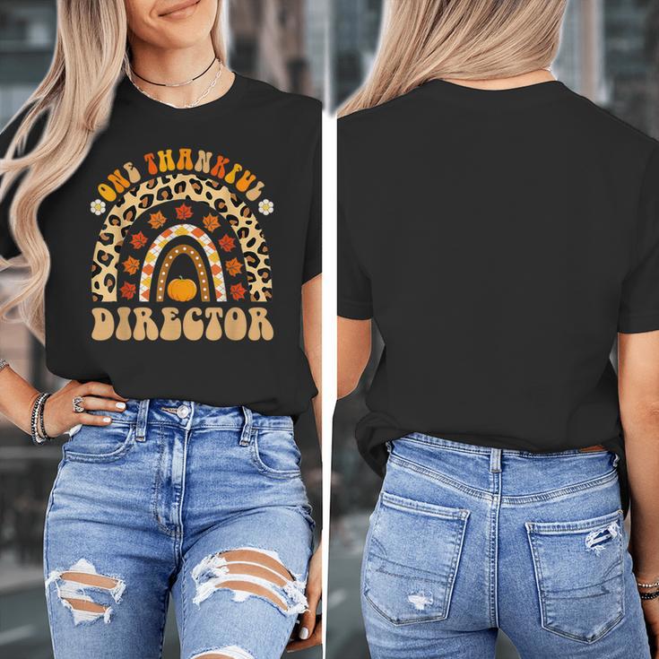 Director One Thankful Fall Teacher Women Life Women's T-Shirt, funny design