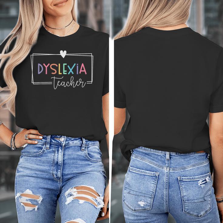 Dyslexia Awareness Therapist Reading Specialist Teacher Women's T-Shirt, funny design Dyslexia Awareness Therapist Reading Specialist Teacher Women's T-Shirt, funny design