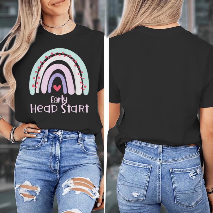 Early Headstart Cute Retro Rainbow Teachers Women's T-Shirt, funny design Early Headstart Cute Retro Rainbow Teachers Women's T-Shirt, funny design