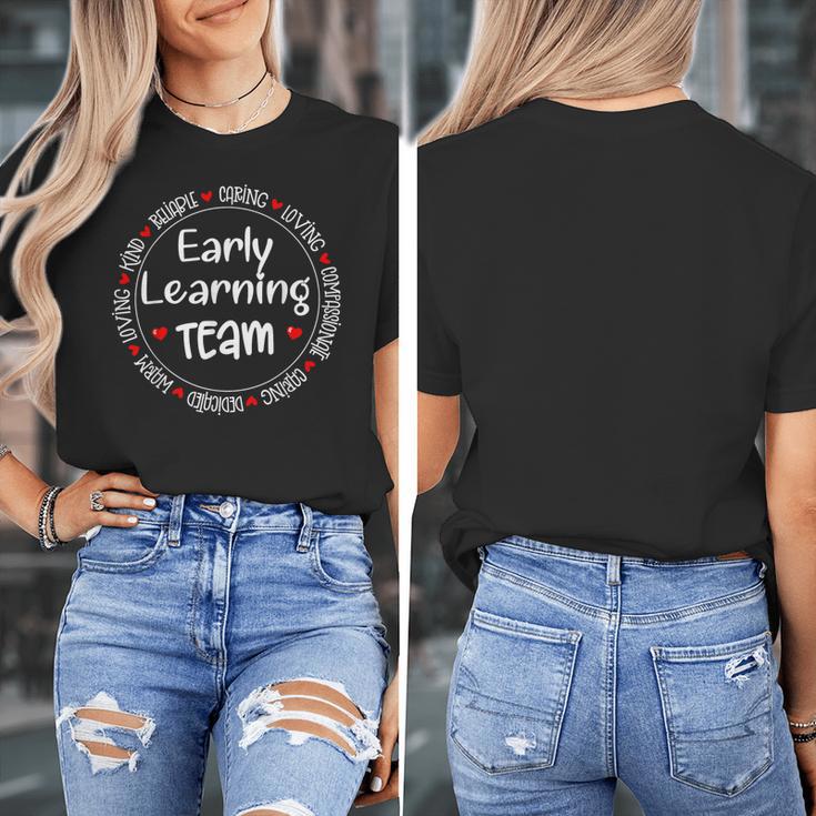 Early Learning TEAM Preschool Teacher Early Learners Crew Women's T-Shirt, funny design Early Learning TEAM Preschool Teacher Early Learners Crew Women's T-Shirt, funny design