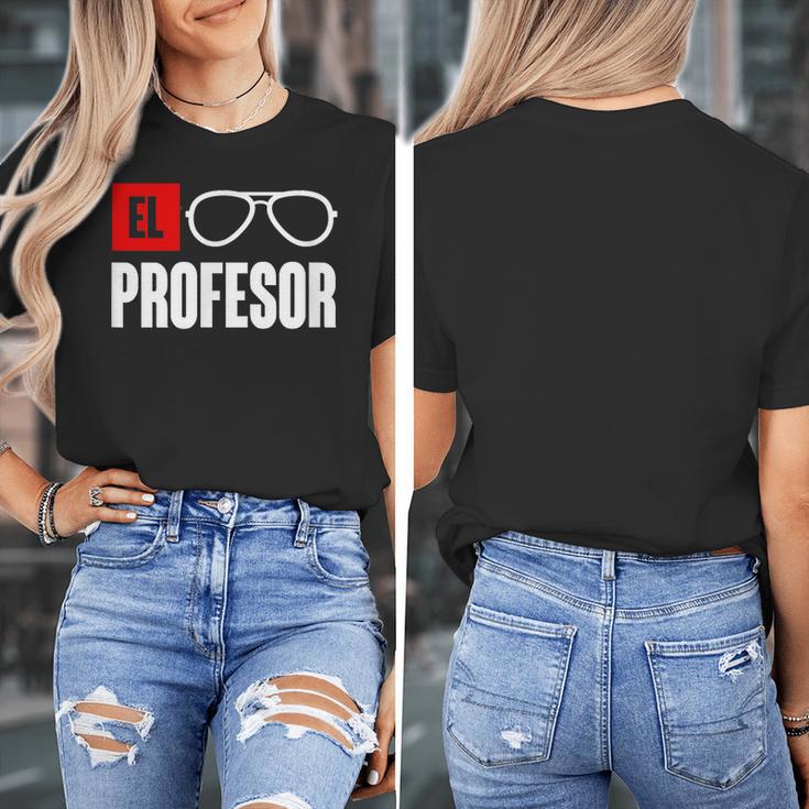 El Professor Money Costume Profesor Glasses Men Teacher Gift Women's T-Shirt, funny design El Professor Money Costume Profesor Glasses Men Teacher Gift Women's T-Shirt, funny design