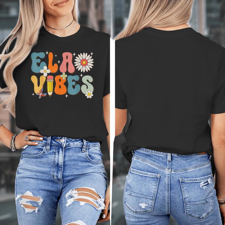 English Teacher Ela Vibes Teacher Kids First Day Of School Women's T-Shirt, English Teacher Gifts, funny design English Teacher Ela Vibes Teacher Kids First Day Of School Women's T-Shirt, English Teacher Gifts, funny design