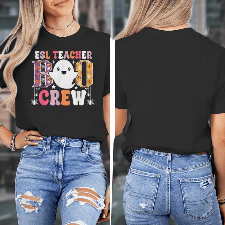 ESL Teacher Boo Crew Halloween Costume Women's T-Shirt, Esl Teacher Gifts, funny design