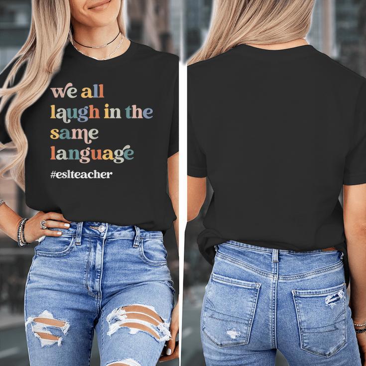 ESL Teacher ESOL Student Cute Retro Back To School First Day Women's T-Shirt, Esl Teacher Gifts, funny design ESL Teacher ESOL Student Cute Retro Back To School First Day Women's T-Shirt, Esl Teacher Gifts, funny design