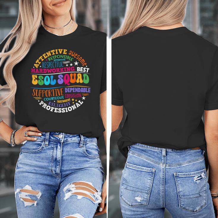 ESOL Squad Teachers And Students Team Back To School Women's T-Shirt, funny design