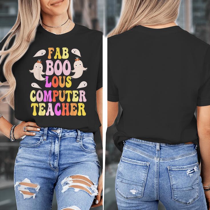 Faboolous COMPUTER TEACHER Costume This Is My Spooky Mom Dad Women's T-Shirt, Couple Gifts, funny design Faboolous COMPUTER TEACHER Costume This Is My Spooky Mom Dad Women's T-Shirt, Couple Gifts, funny design
