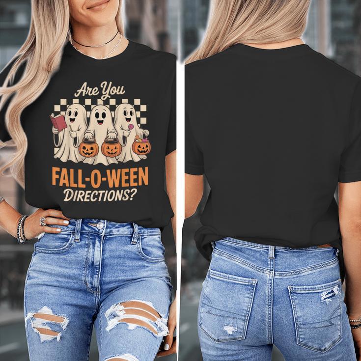 Are You Fall O Ween Directions Teacher Halloween Boo Ghost Women's T-Shirt, funny design Are You Fall O Ween Directions Teacher Halloween Boo Ghost Women's T-Shirt, funny design