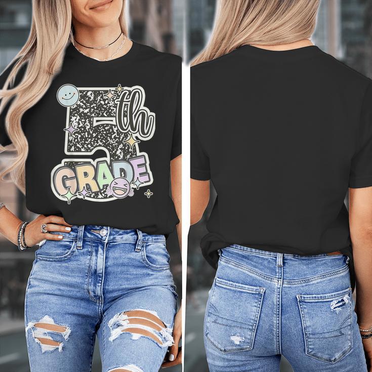 First Day Of Fifth Grade Composition Notebook Teacher Women's T-Shirt, First Grade Teacher Gifts, funny design