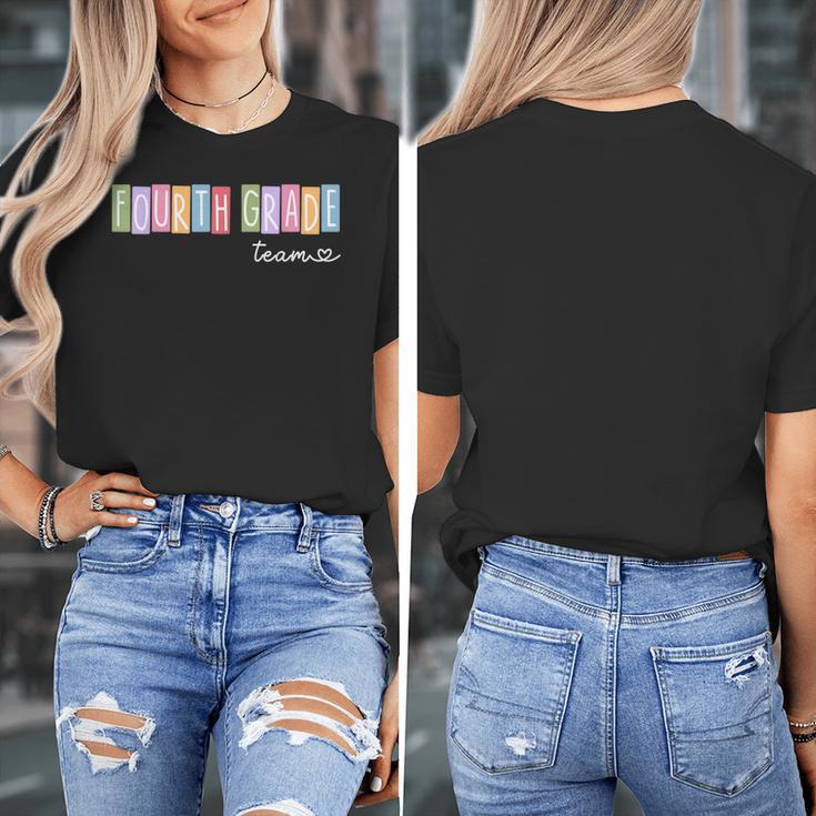 Fourth Grade Team 4th Grade Teacher Girls Boys Women's T-Shirt, 4th Grade Teacher Gifts, funny design Fourth Grade Team 4th Grade Teacher Girls Boys Women's T-Shirt, 4th Grade Teacher Gifts, funny design