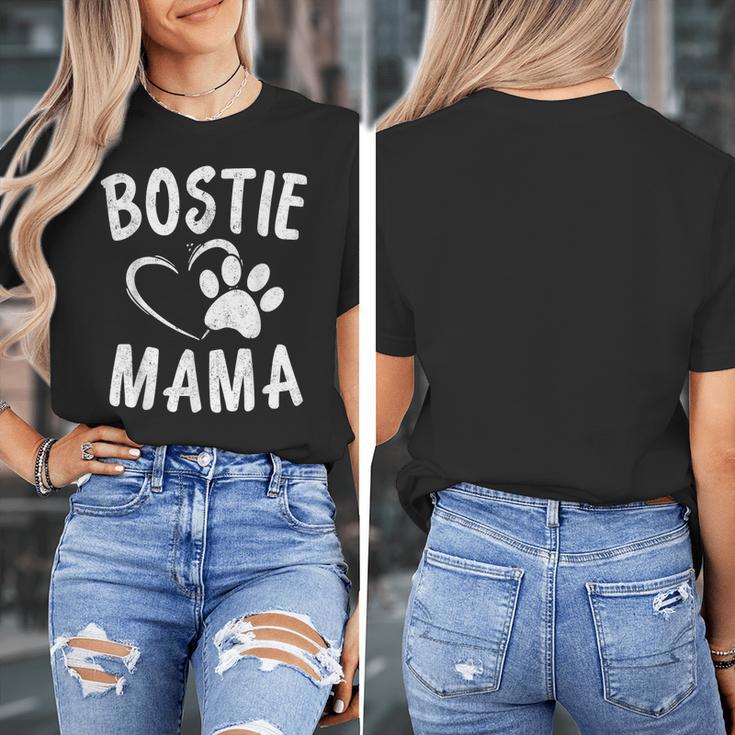 Fun Bostie Mama Dog Lover Apparel Boston Terrier Mom Women's T-Shirt, Couple Gifts, Mom Gifts, Boston Terrier Mom Gifts, funny design