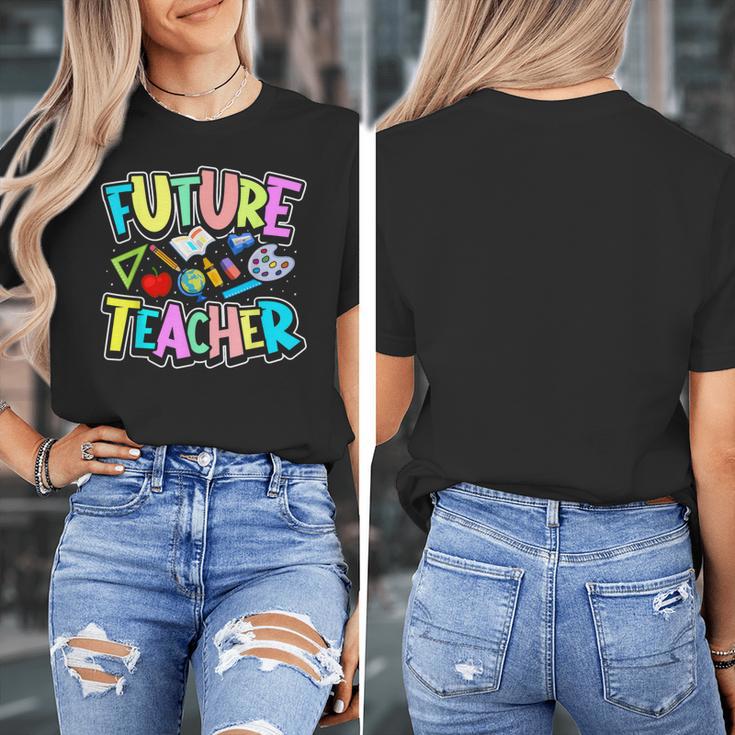 Future Teacher Kid's Career Women's T-Shirt, Future Teacher Gifts, funny design Future Teacher Kid's Career Women's T-Shirt, Future Teacher Gifts, funny design