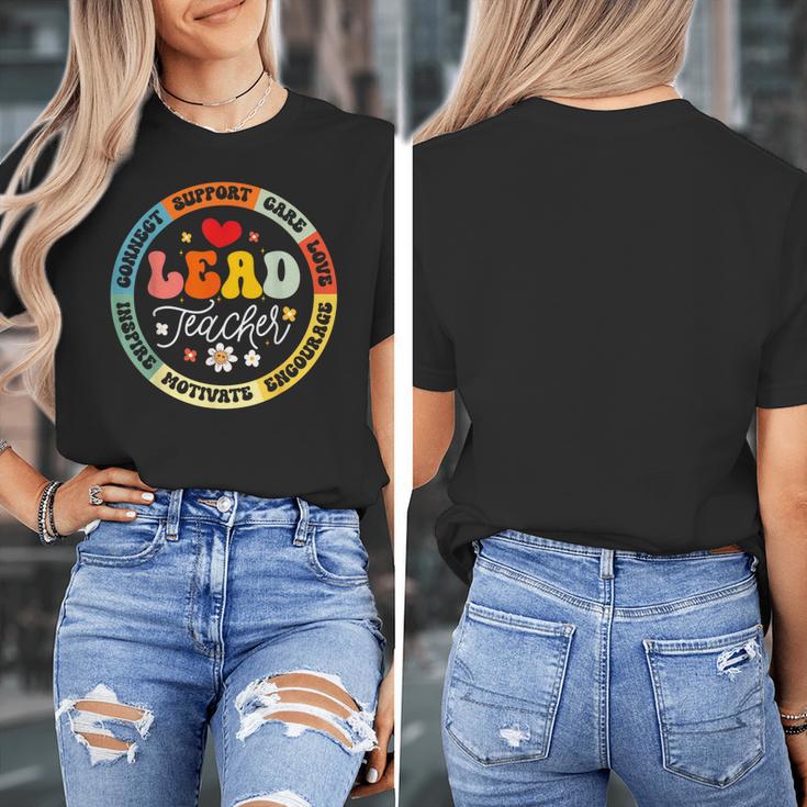 Groovy Lead Teacher Appreciation Back To School Women's T-Shirt, Groovy Teacher Gifts, funny design Groovy Lead Teacher Appreciation Back To School Women's T-Shirt, Groovy Teacher Gifts, funny design