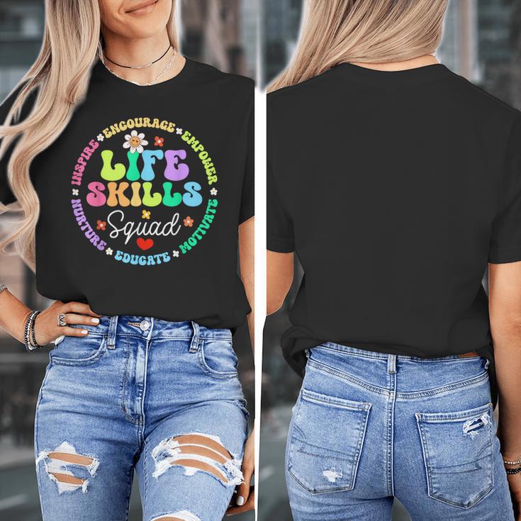 Groovy Life Skills Squad Teacher Special Ed SPED Team Crew Women's T-Shirt, Groovy Teacher Gifts, funny design Groovy Life Skills Squad Teacher Special Ed SPED Team Crew Women's T-Shirt, Groovy Teacher Gifts, funny design