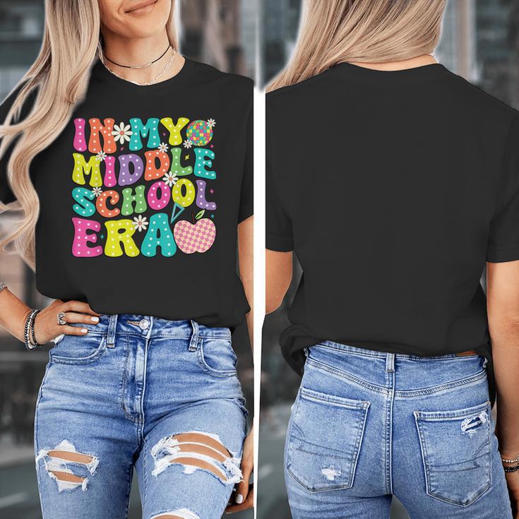 Groovy In My Middle School Era Back To School Teacher Women's T-Shirt, Groovy Teacher Gifts, funny design