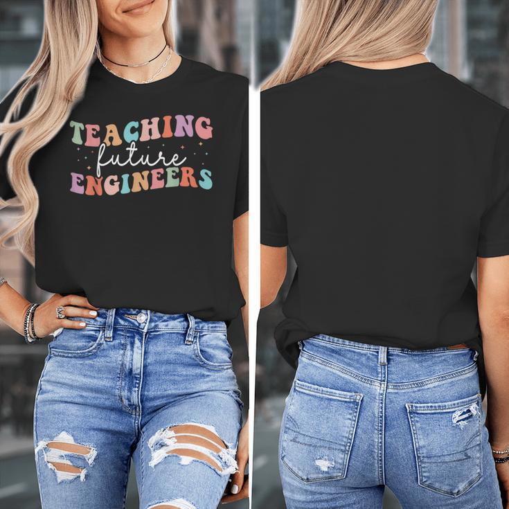 Groovy Teaching Future Engineers Teacher Engineering School Men Women Women's T-Shirt, Future Teacher Gifts, Groovy Teacher Gifts, funny design Groovy Teaching Future Engineers Teacher Engineering School Men Women Women's T-Shirt, Future Teacher Gifts, Groovy Teacher Gifts, funny design