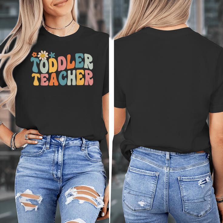 Groovy Toddler Teacher Appreciation Back To School Women's T-Shirt, Groovy Teacher Gifts, funny design Groovy Toddler Teacher Appreciation Back To School Women's T-Shirt, Groovy Teacher Gifts, funny design