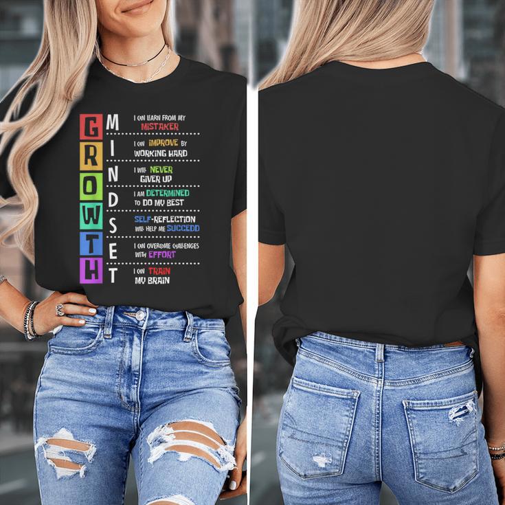 Growth Mindset Positive Motivational Classroom Teacher Learn Women's T-Shirt, funny design Growth Mindset Positive Motivational Classroom Teacher Learn Women's T-Shirt, funny design