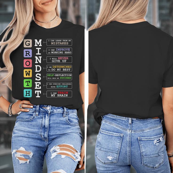 Growth Mindset Shirt Positive School Classroom Teacher Women's T-Shirt, funny design