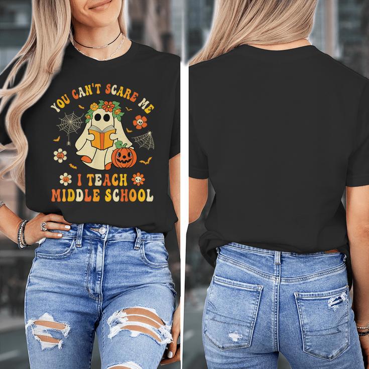 Halloween You Can't Scare Me I Teach Middle School Teacher Women's T-Shirt, funny design Halloween You Can't Scare Me I Teach Middle School Teacher Women's T-Shirt, funny design