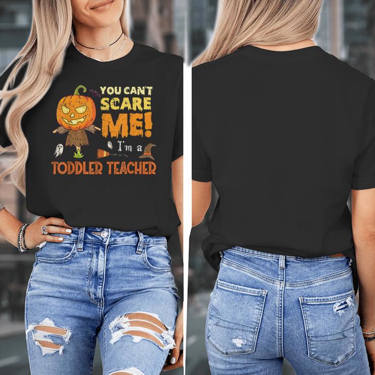 Halloween You Can't Scare Toddler Teacher For Men Women Women's T-Shirt, funny design