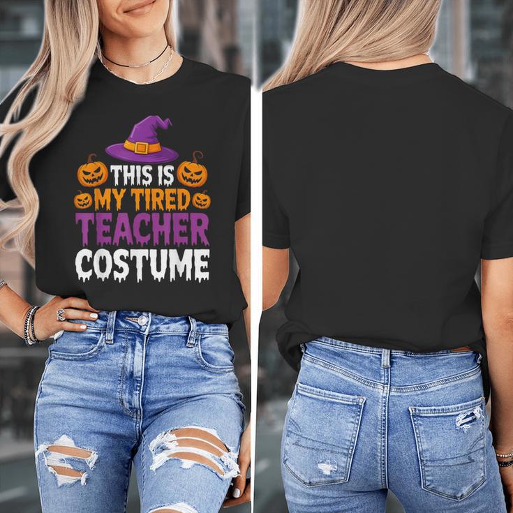 Halloween Costumes For Teachers Tired Teacher Costume Tee Women's T-Shirt, funny design Halloween Costumes For Teachers Tired Teacher Costume Tee Women's T-Shirt, funny design