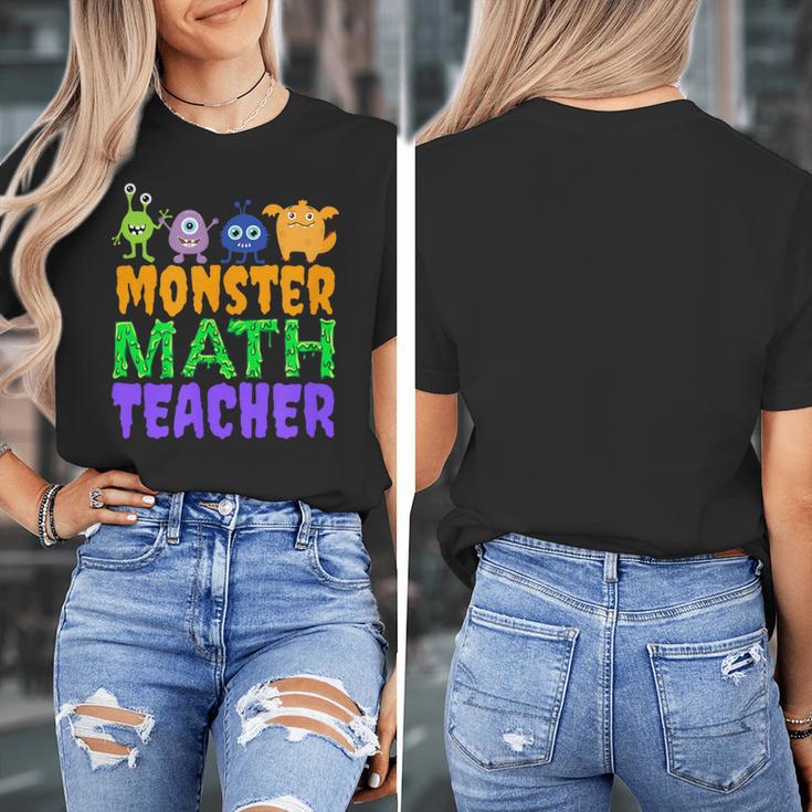 Halloween Monster Math Teacher Men Women Women's T-Shirt, funny design Halloween Monster Math Teacher Men Women Women's T-Shirt, funny design