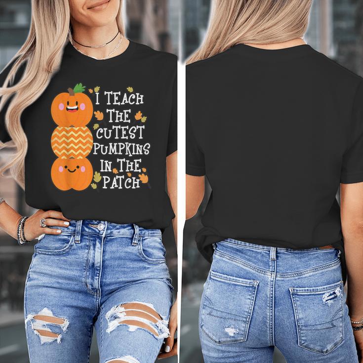 Halloween Teacher Shirt I Teach The Cutest Pumpkins In Patch Men Women Kids Women's T-Shirt, funny design