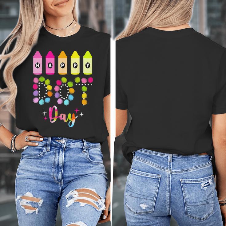 Happy Dot Day 2025 Teacher Kids Girls Colorful Polka Dot Day Women's T-Shirt, funny design