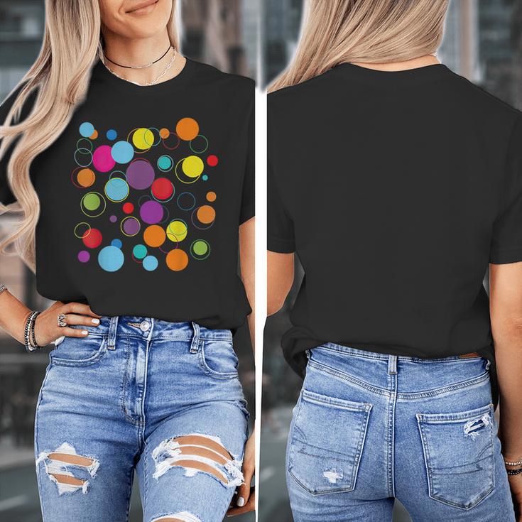 Happy Dot Day Colorful Polka Dot Art Teacher Student Kids Women's T-Shirt, funny design