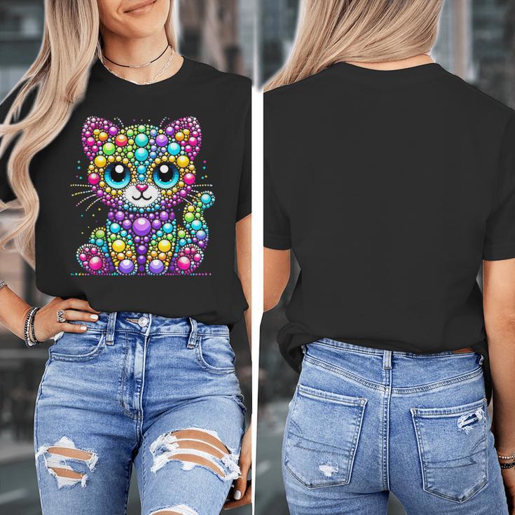 Happy Dot Day Colorful Polka Dot Cat Kitten Teachers Kids Women's T-Shirt, funny design Happy Dot Day Colorful Polka Dot Cat Kitten Teachers Kids Women's T-Shirt, funny design