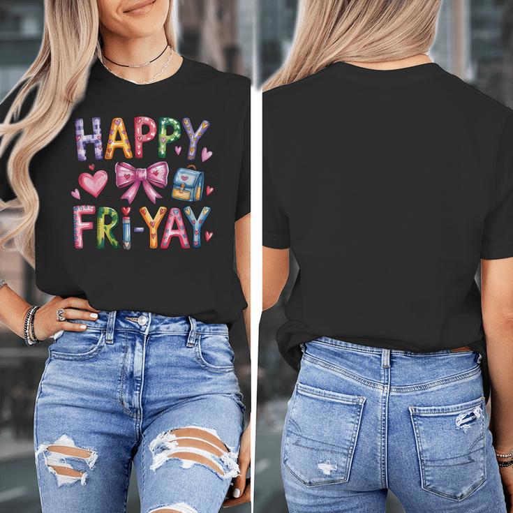 Happy Fri-Yay Teacher Fry Yay Friday Weekend Cute Fri-Yay Women's T-Shirt, funny design Happy Fri-Yay Teacher Fry Yay Friday Weekend Cute Fri-Yay Women's T-Shirt, funny design