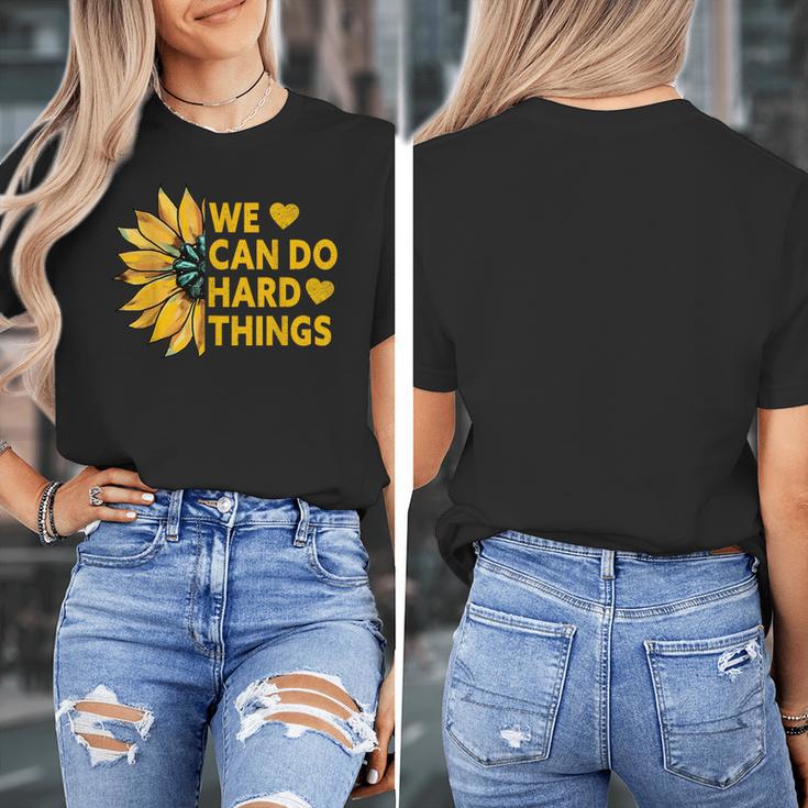 We Can Do Hard Things Kids Teacher Back To School Women's T-Shirt, funny design