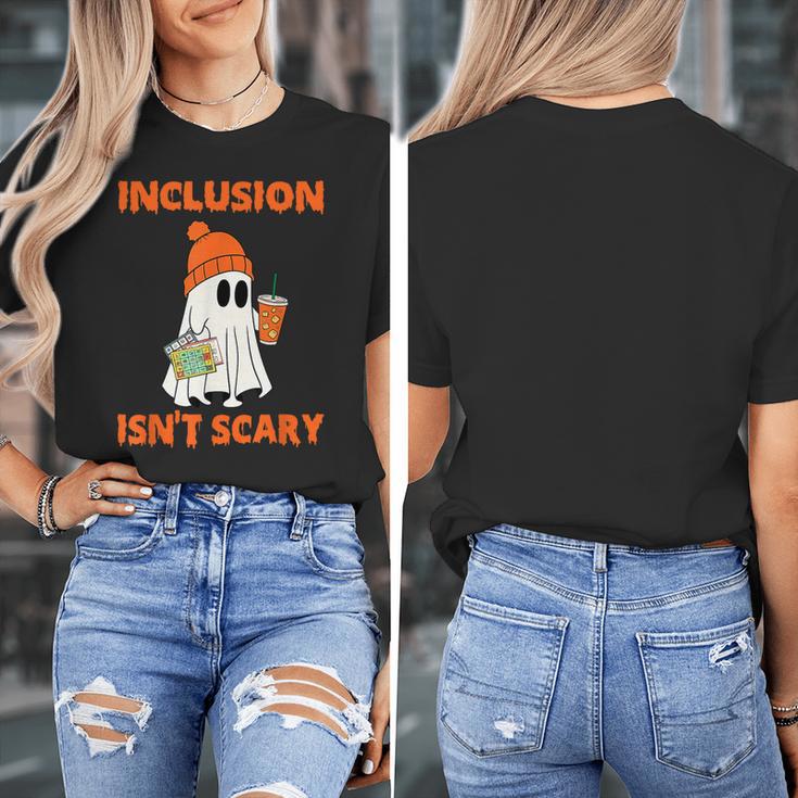 Inclusion Isn't Scary Shirt Halloween SLP Sped Teacher Women's T-Shirt, funny design