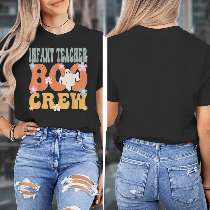 Infant Teacher Boo Crew Ghost Groovy Halloween For Women Women's T-Shirt, Groovy Teacher Gifts, funny design Infant Teacher Boo Crew Ghost Groovy Halloween For Women Women's T-Shirt, Groovy Teacher Gifts, funny design