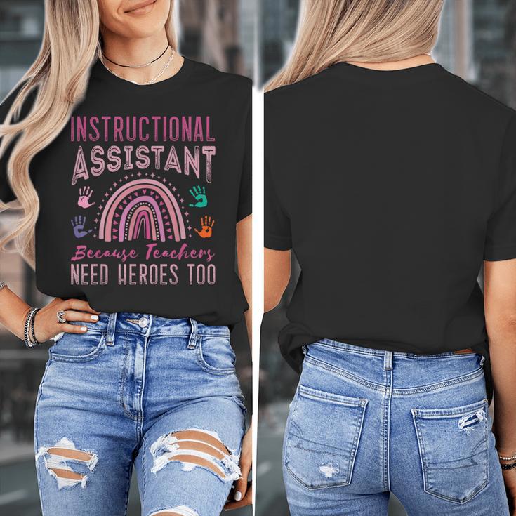 Instructional Assistant Because Teacher Need Hero Learning Women's T-Shirt, funny design Instructional Assistant Because Teacher Need Hero Learning Women's T-Shirt, funny design