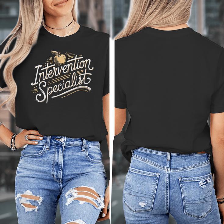 Intervention Teacher Intervention Specialist Women's T-Shirt, funny design Intervention Teacher Intervention Specialist Women's T-Shirt, funny design