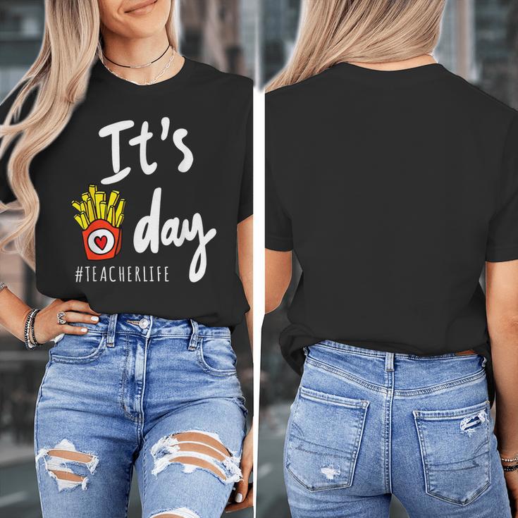 It's Fry Day Teacher Life Women's T-Shirt, funny design It's Fry Day Teacher Life Women's T-Shirt, funny design