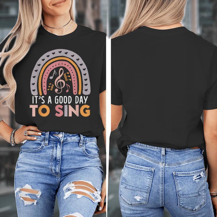 It's A Good Day To Sing Back To School Music Teacher Women's T-Shirt, funny design