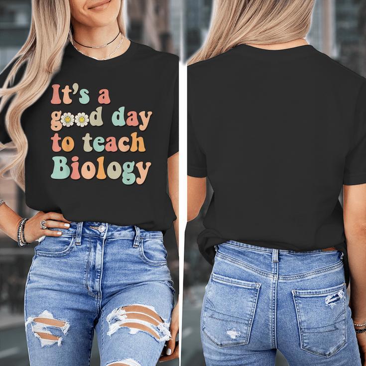 It's A Good Day To Teach Biology Biology Teacher Women's T-Shirt, funny design