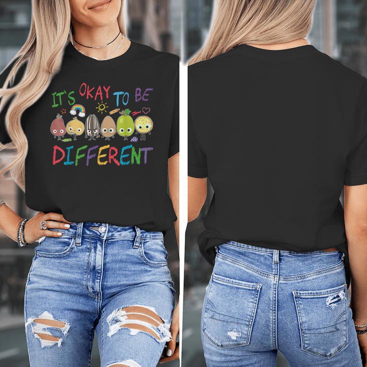 It's Ok To Be Different Apple Teacher Autism Awareness Women's T-Shirt, funny design It's Ok To Be Different Apple Teacher Autism Awareness Women's T-Shirt, funny design