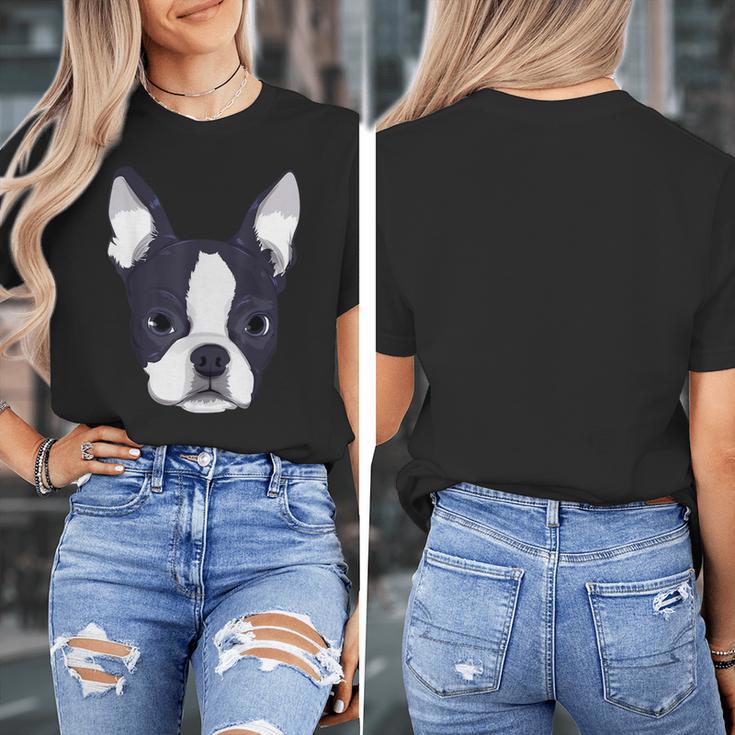 Kids Boston Terrier Dog For Women And Girls Women's T-Shirt, funny design