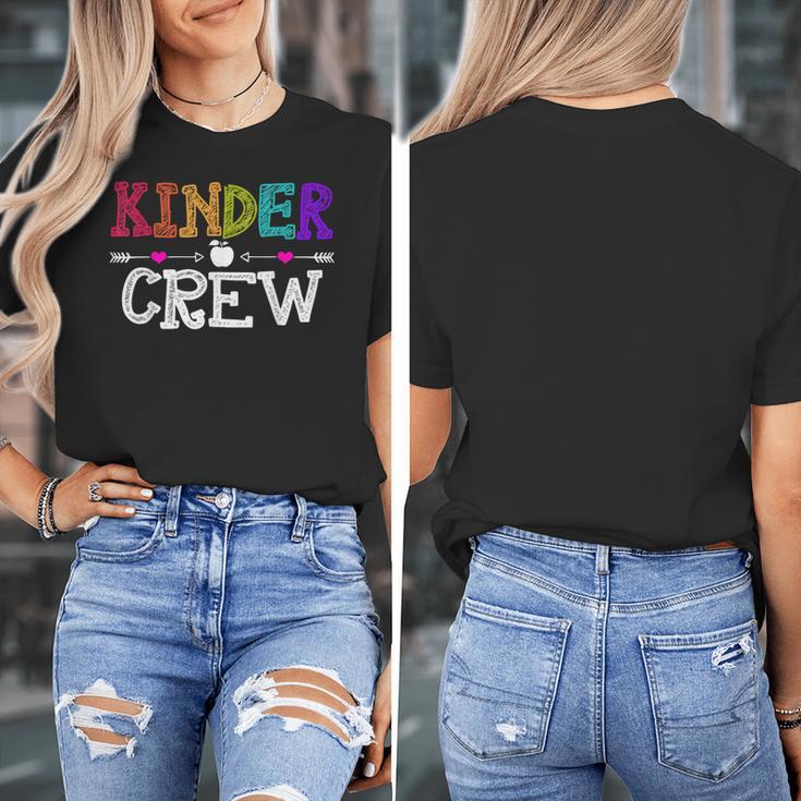 Kinder Crew Kindergarten Teacher 1st Day Of School Women's T-Shirt, funny design Kinder Crew Kindergarten Teacher 1st Day Of School Women's T-Shirt, funny design