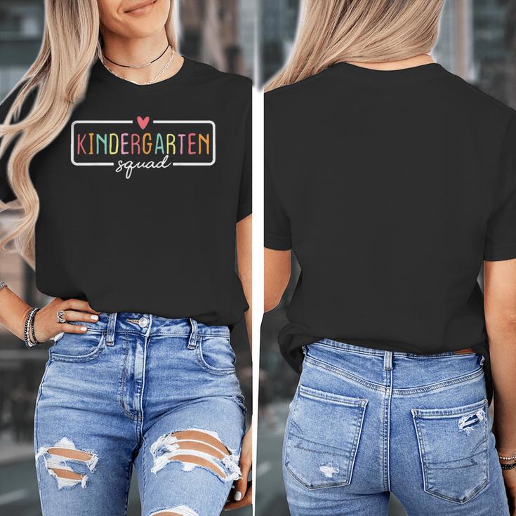 Kindergarten Team Crew Kinder Squad Back To School Teacher Women's T-Shirt, funny design Kindergarten Team Crew Kinder Squad Back To School Teacher Women's T-Shirt, funny design