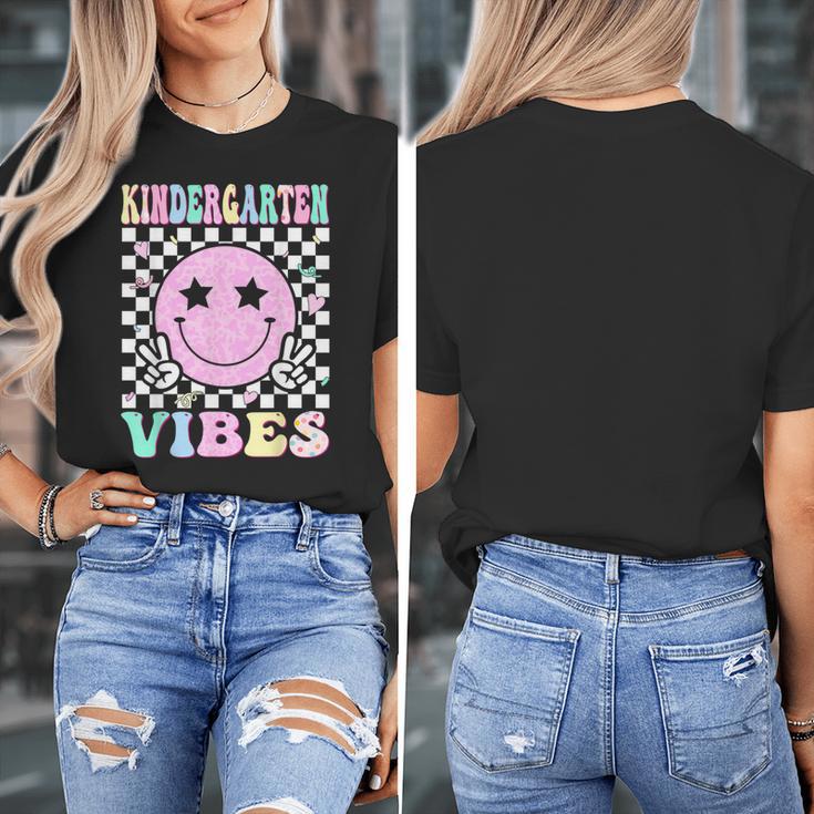 Kindergarten Vibes First Day Of School Kindergarten Teacher Women's T-Shirt, funny design Kindergarten Vibes First Day Of School Kindergarten Teacher Women's T-Shirt, funny design